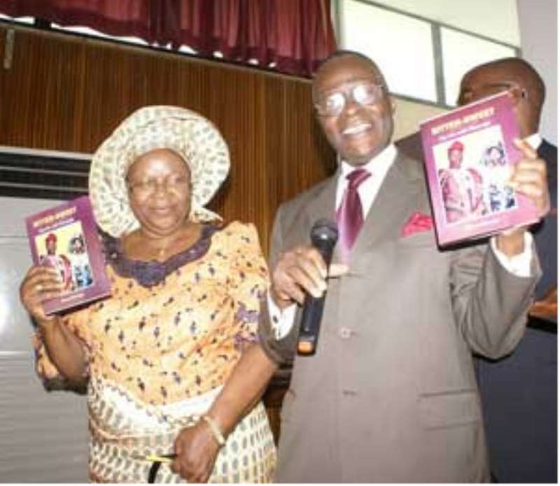 Mrs. Oluremi at the public presentation of the book